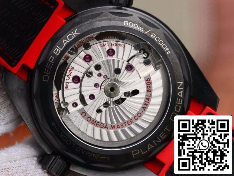 Omega Seamaster Planet Ocean 215.92.46.22.01.003 VS Fabbrica 1:1 edizione melhor Swiss ETA8906 Nero Nylon cinturino