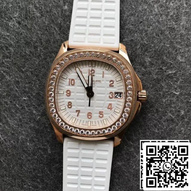 Patek Philippe Aquanaut 5068R-010 1:1 Best Edition PPF Fabbrica Rose Gold White Dial