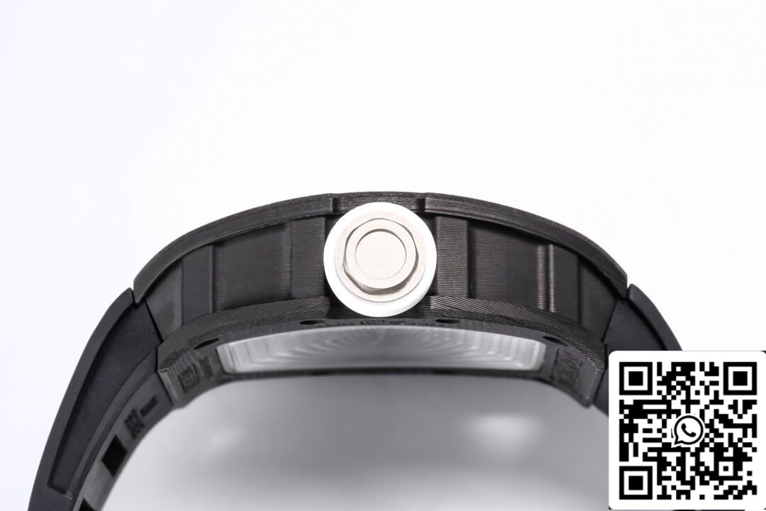 Richard Mille RM055 NTPT 1:1 edizione migliore BBR Fabbrica Nero cinturino