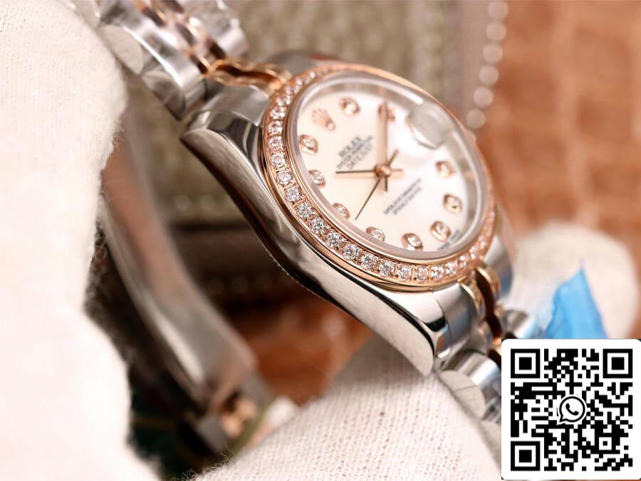 Rolex Datejust 28MM 1:1 edizione migliore BP Fabbrica Diamond-set quadrante bianco
