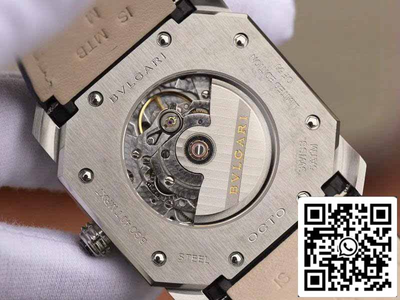 Bvlgari Octo Finissimo Extra Thin Automático 103035 quadrante blu Reloj para hombre 1:1 edizione migliore Swiss BVL193