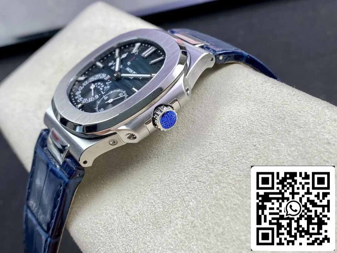 Patek Philippe Nautilus 5712 1:1 edizione migliore GR Fabbrica Blu Pelle cinturino