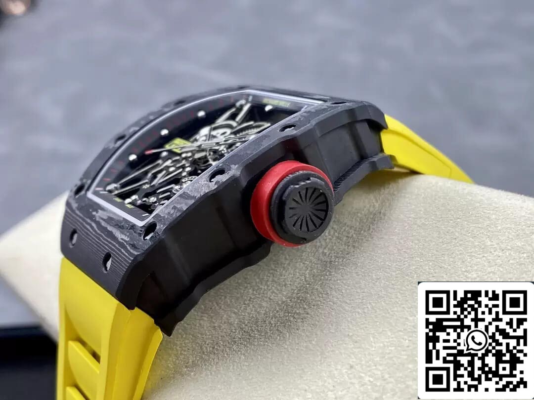Richard Mille RM35-02 1:1 Best Edition T+ Fabbrica NTPT Carbon Fiber Yellow cinturino