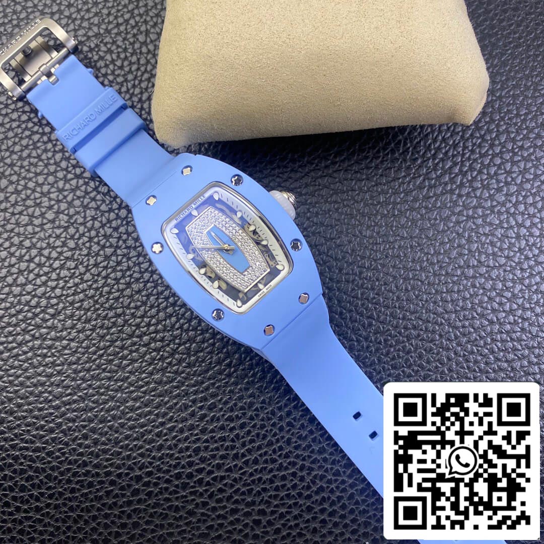Richard Mille RM 07-01 1:1 Best Edition RM Fabbrica Blue Ceramic Case