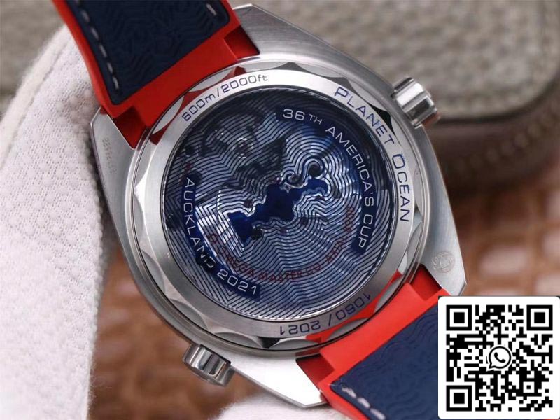 Omega Seamaster Planet Ocean 36th America's Cup edizione limitata 1:1 edizione migliore VS Fabbrica quadrante bianco Swiss ETA8900