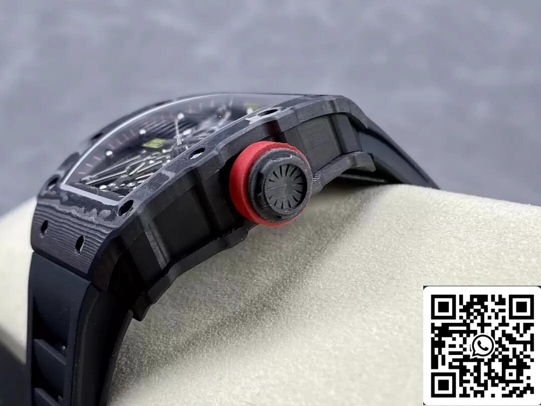 Richard Mille RM35-02 1:1 Best Edition T+ Fabbrica NTPT Carbon Fiber Black cinturino