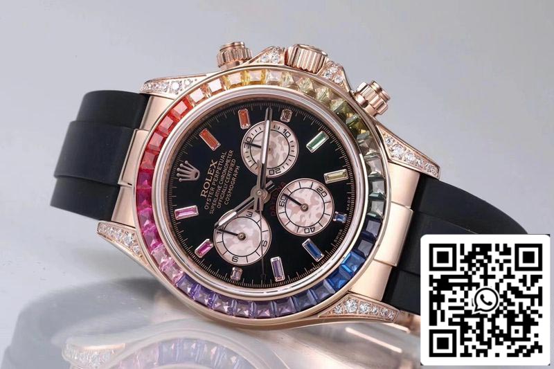 Rolex Daytona 116595RBOW 1:1 edición migliore BL Fabbrica Rosa Oro Swiss ETA4130