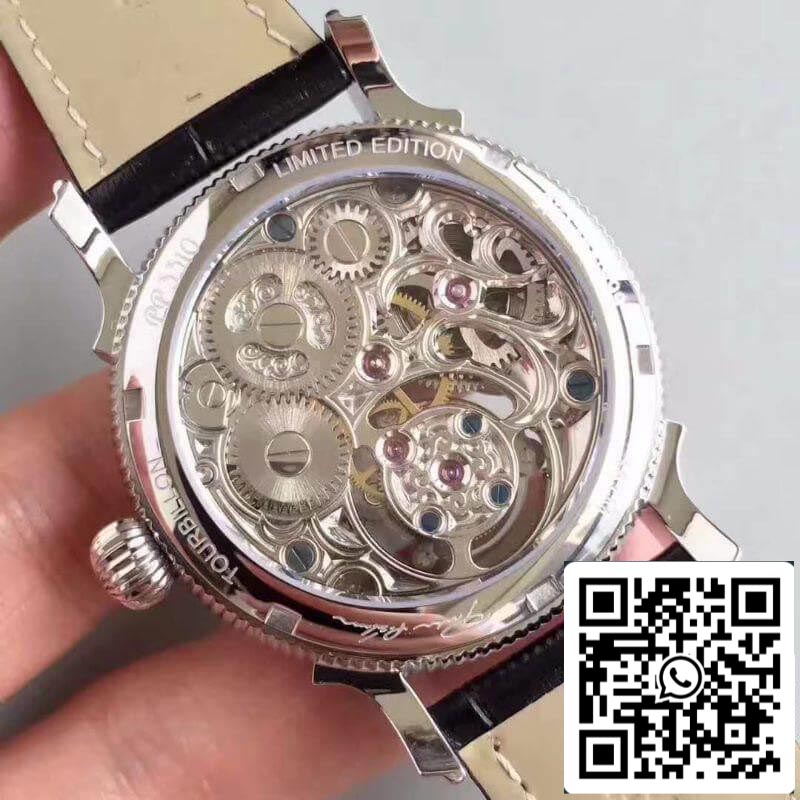 Patek Philippe Tourbillon Moonphase 1:1 Best Edition Swiss Tourbillon Skeleton and White Dial