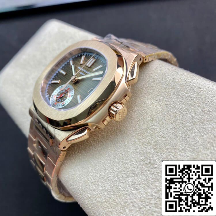 Patek Philippe Nautilus 5980-1R 1:1 edición mayor 3K Fabbrica V2 Rosa Oro