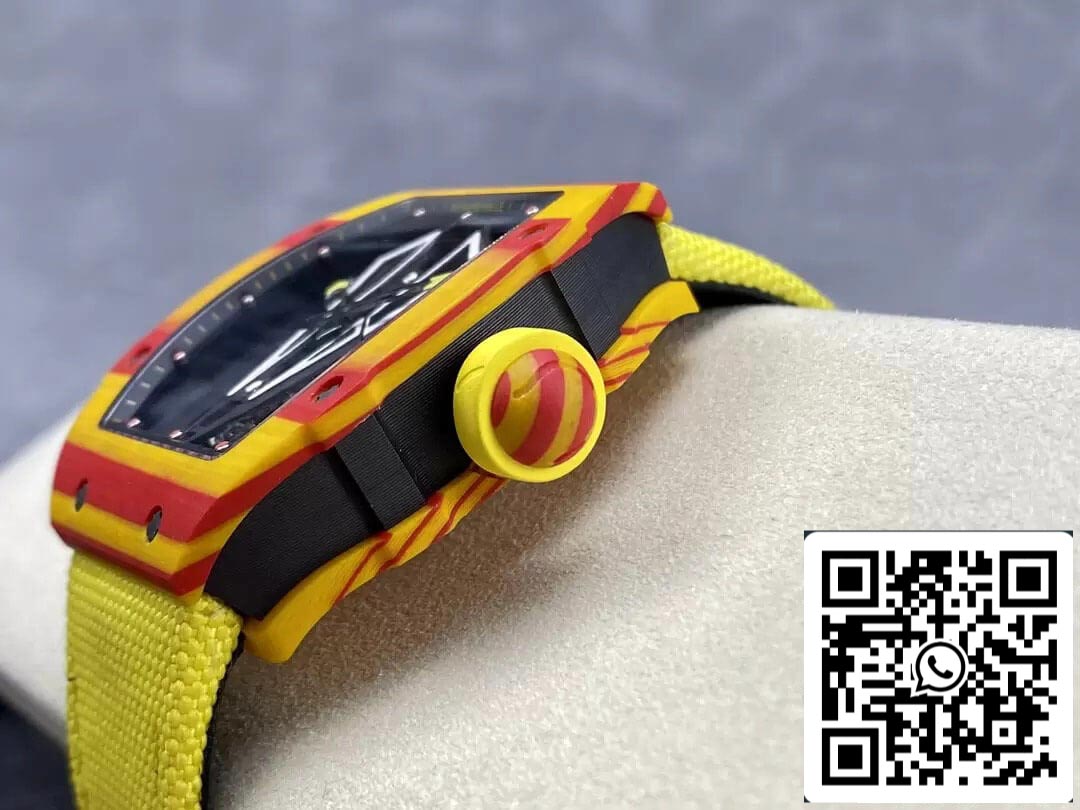 Richard Mille RM27-03 Tourbillon 1:1 edizione migliore BBR Fabbrica Yellow cinturino