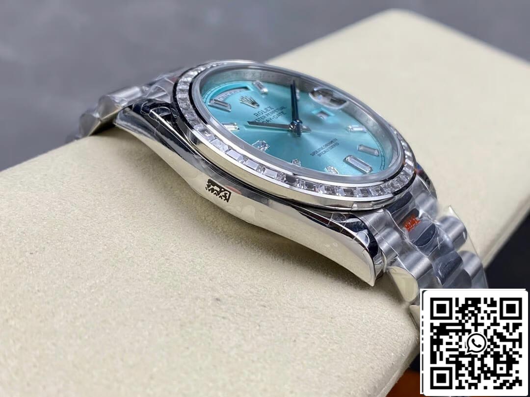 Rolex Day Date M228396TBR-0002 1:1 edição melhor GM Fabbrica Ice quadrante azul
