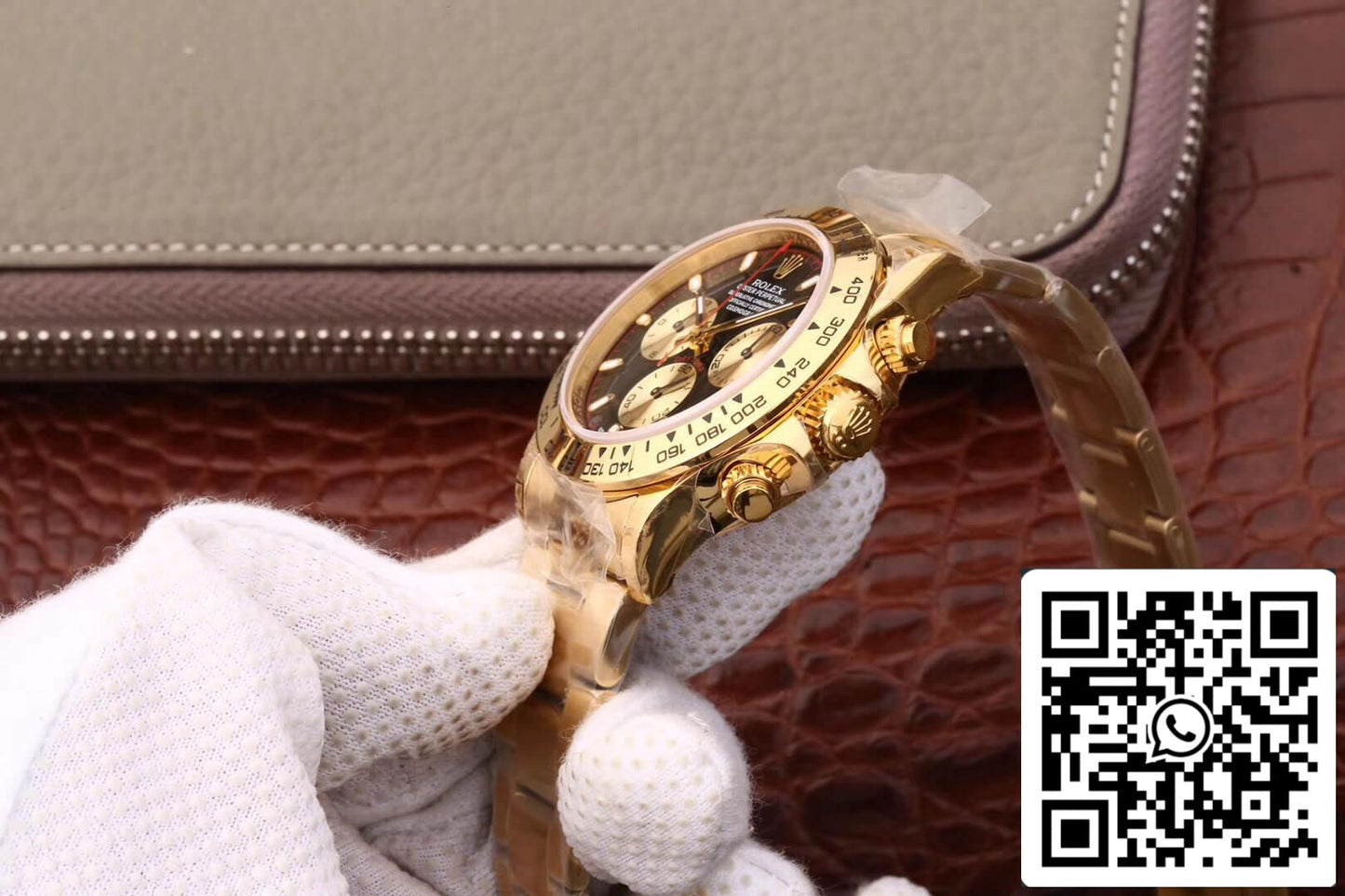 Rolex Daytona Cosmograph M116508-0009 1:1 edição melhor JH Fabbrica ouro 18K
