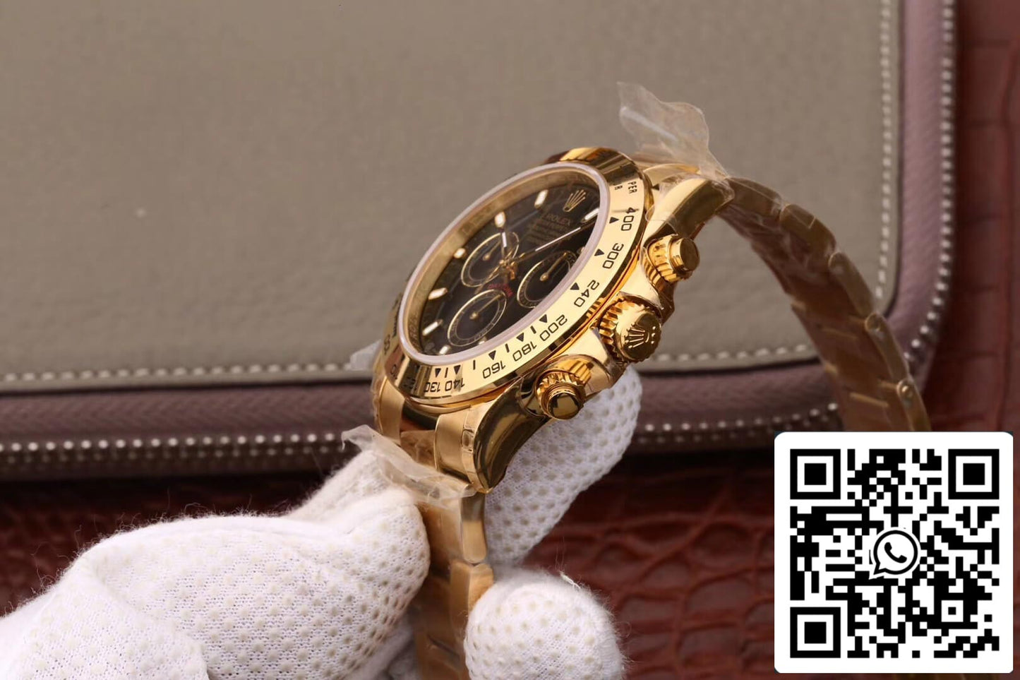 Rolex Daytona Cosmograph M116508-0004 1:1 edição melhor JH Fabbrica mostrador preto