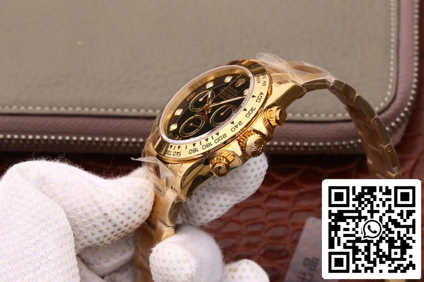 Rolex Daytona Cosmograph M116508-0008 1:1 edição melhor JH Fabbrica mostrador em ouro amarelo e diamantes