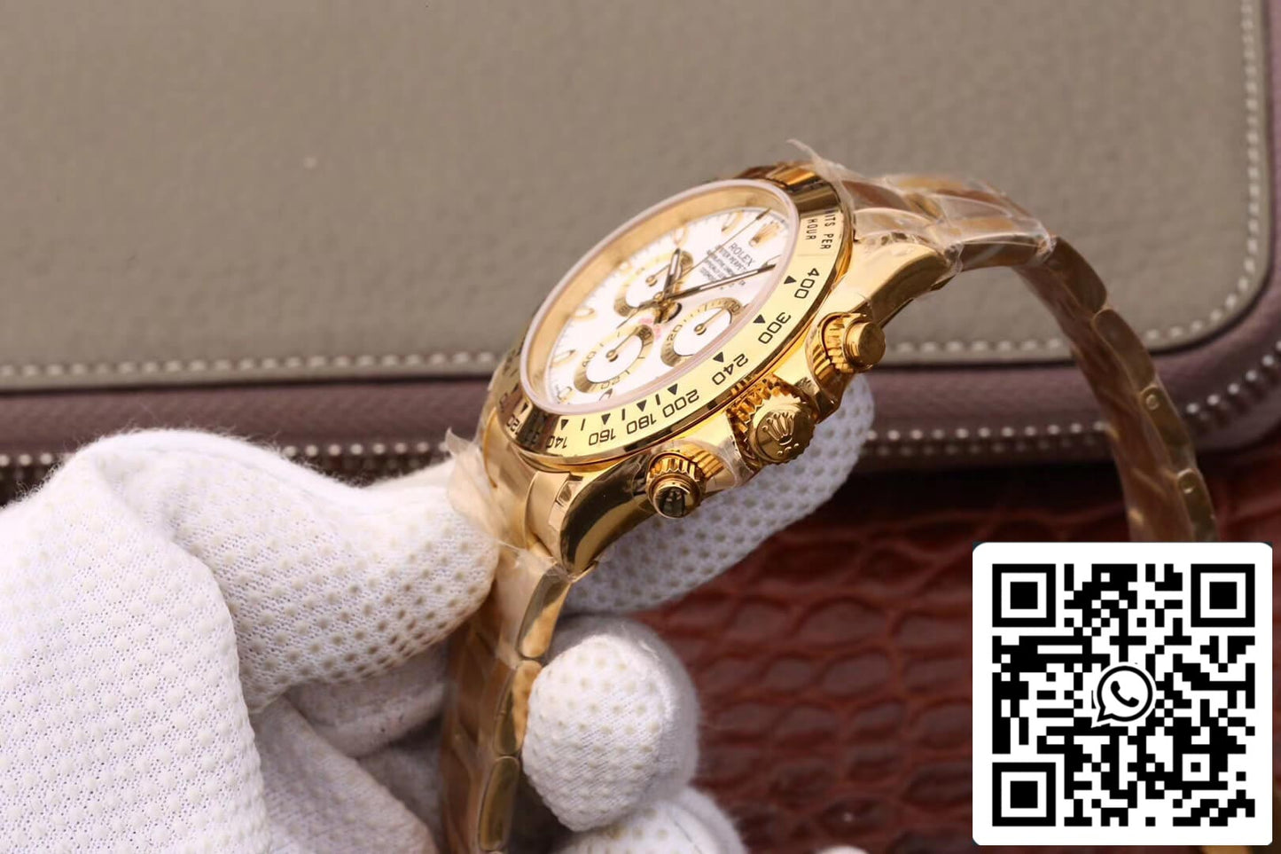 Rolex Daytona Cosmograph M116508-0001 1:1 edição melhor JH Fabbrica mostrador branco