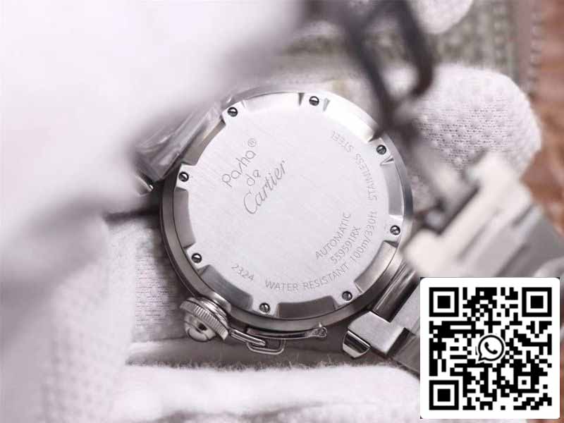 Cartier Pasha W31074M7 1:1 Best Edition V9 Fabbrica White Dial Swiss Cal.049