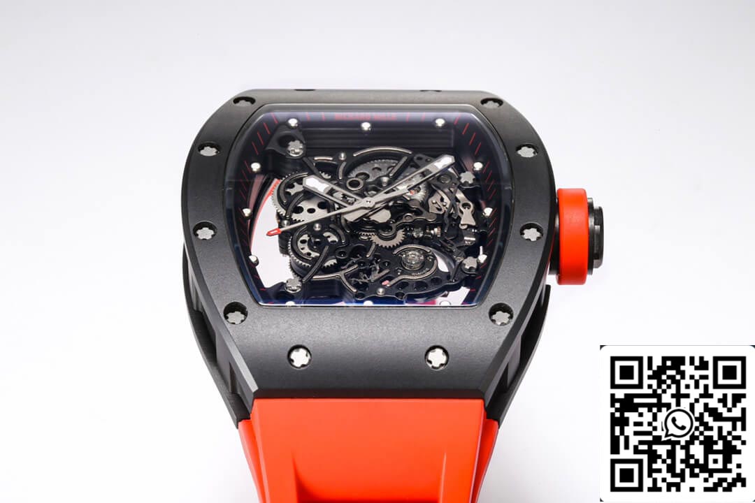 Richard Mille RM-055 1:1 edizione migliore BBR Fabbrica ceramica Cassa Red cinturino