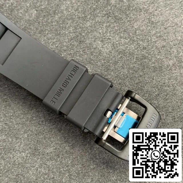 Richard Mille RM-011 1:1 Best Edition KV Fabbrica V2 Forged Carbon Black cinturino
