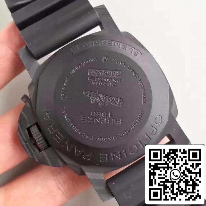 Panerai Luminor PAM441 VS Fabbrica ceramica Cassa 1:1 edizione melhor Swiss ETA P9001 Brown Pelle cinturino