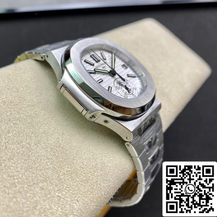 Patek Philippe Nautilus 5980/1A-019 1:1 edizione migliore 3K Fabbrica V2 quadrante bianco