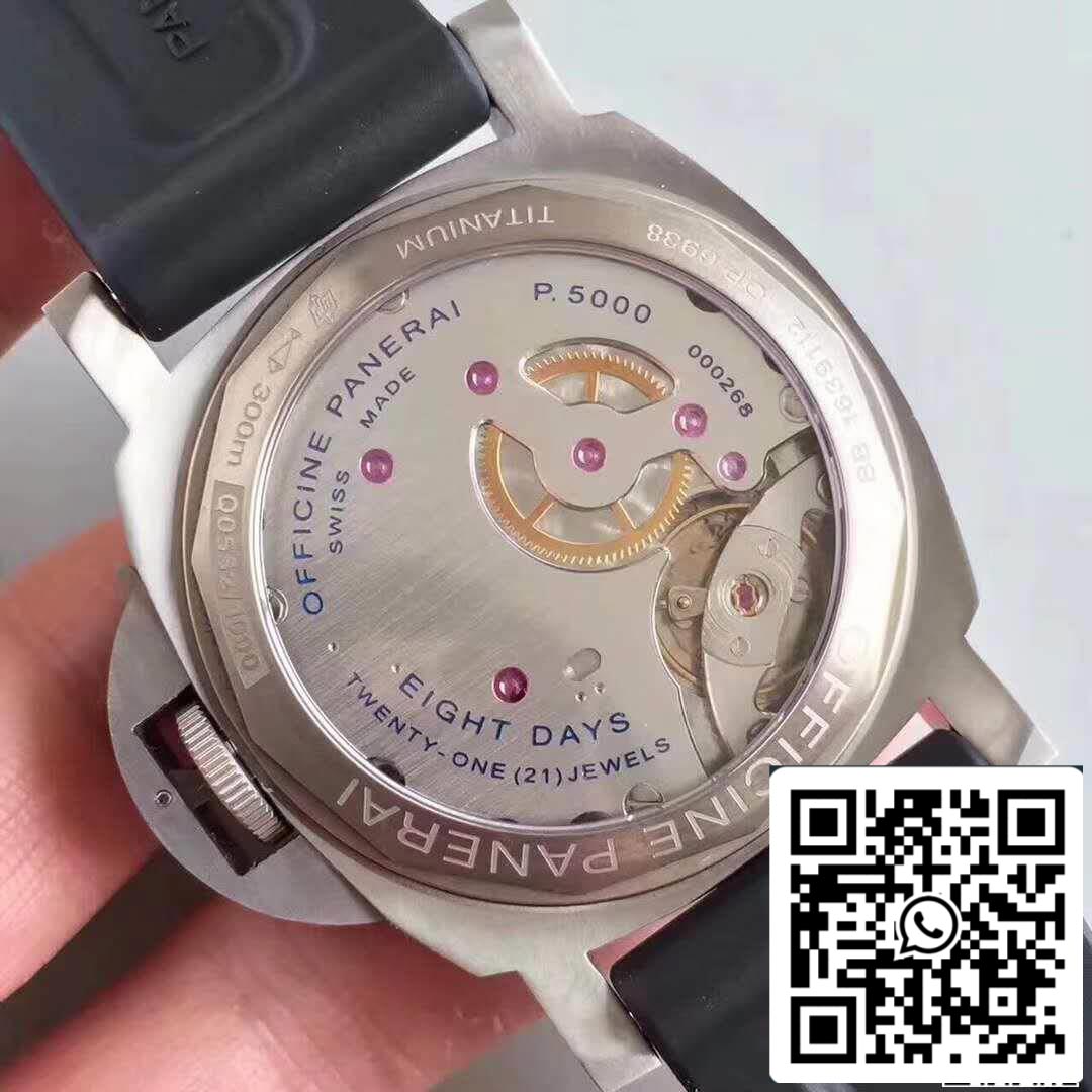 Panerai Luminor PAM510 ZF Fabbrica Men Watches 1:1 Best Edition Swiss ETA P5000 Black Rubber cinturino