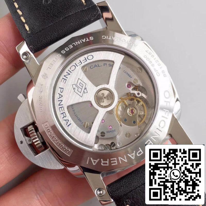 Panerai Luminor PAM498 VS Fabbrica Relojes mecánicos 1:1 edición migliore Swiss ETA P9000 Nero Pelle cinturino