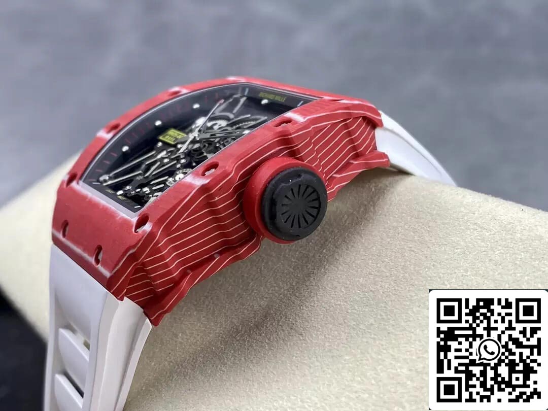 Richard Mille RM35-02 1:1 Best Edition T+ Fabbrica NTPT Carbon Fiber White cinturino
