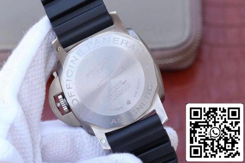 Panerai Luminor Submersible PAM389 VS Fabbrica 1:1 edizione migliore Swiss ETA P9000 Nero Gomma cinturino