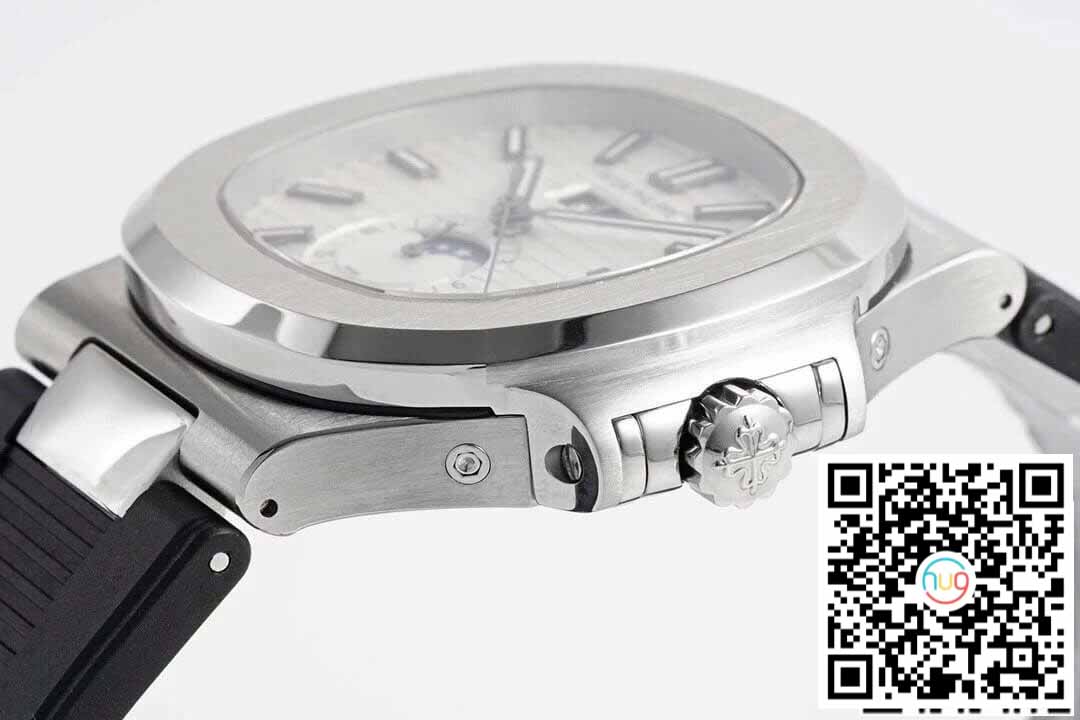 Patek Philippe Nautilus 5726/1A-010 1:1 Best Edition PPF Fabbrica Black Rubber cinturino