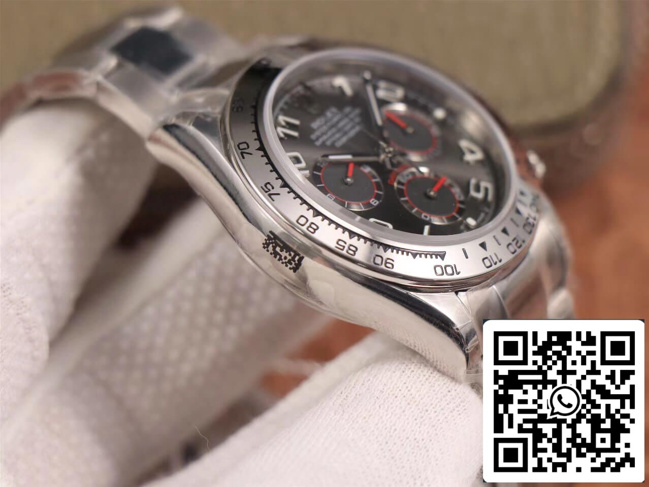 Rolex Daytona Cosmograph 116509 1:1 edição melhor JH Fabbrica mostrador preto