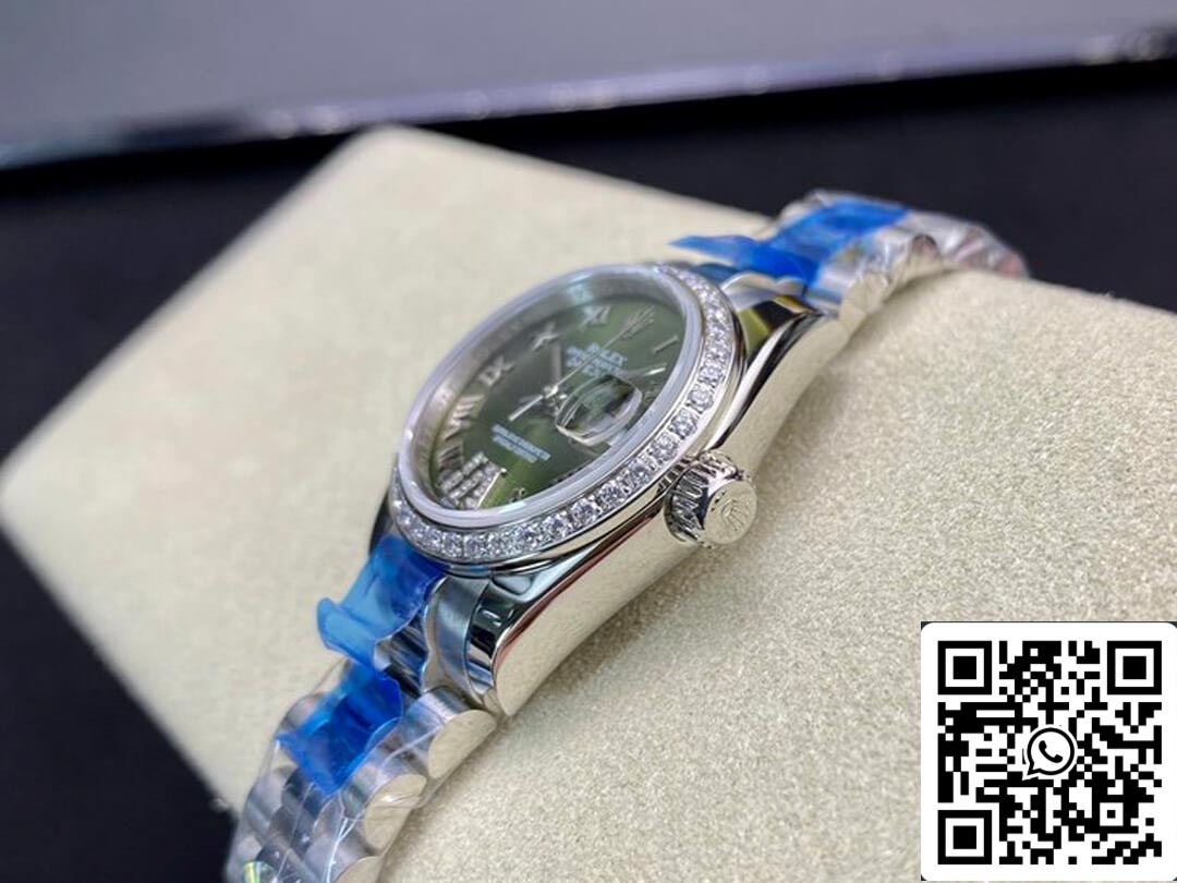 Rolex Datejust 28MM 1:1 edizione migliore BP Fabbrica Diamond-set quadrante verde