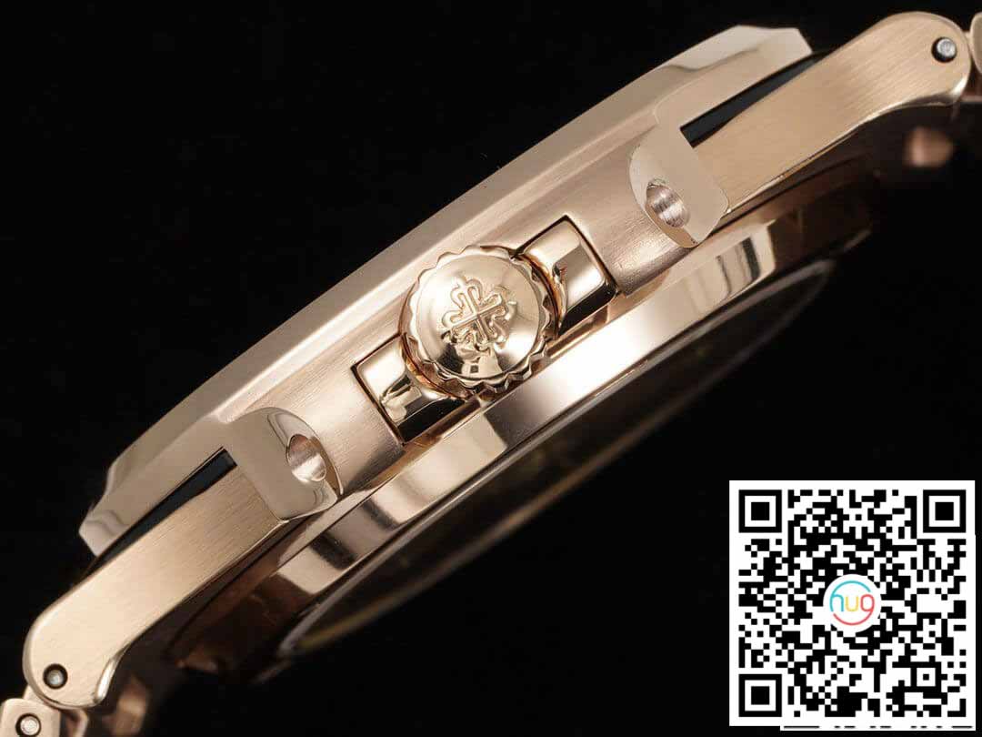 Patek Philippe Nautilus 5711 1:1 edizione migliore GR Fabbrica Rosa Oro Diamond lunetta