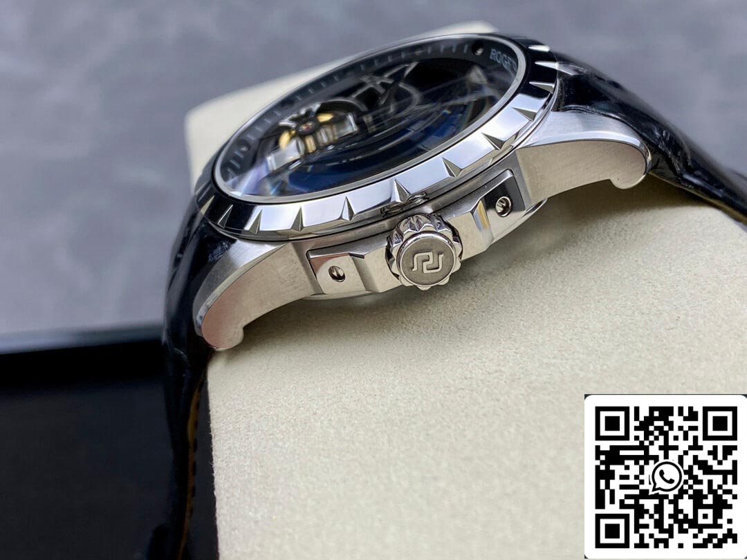Roger Dubuis Excalibur RDDBEX0396 1:1 edizione migliore YS Fabbrica Skeleton Double Tourbillon Dial