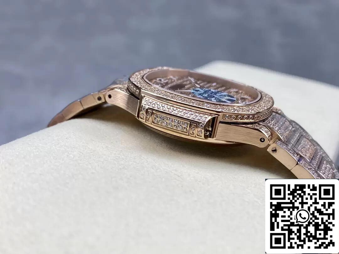 Patek Philippe Aquanaut 7118/1450R-001 1:1 edizione migliore GR Fabbrica Oro Diamond quadrante