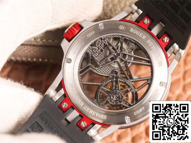 Roger Dubuis Excalibur Spidr (king series) RDDBEX0622 Tourbillon JB Fabbrica 1:1 edizione migliore red skeleton dial Swiss RD505SQ