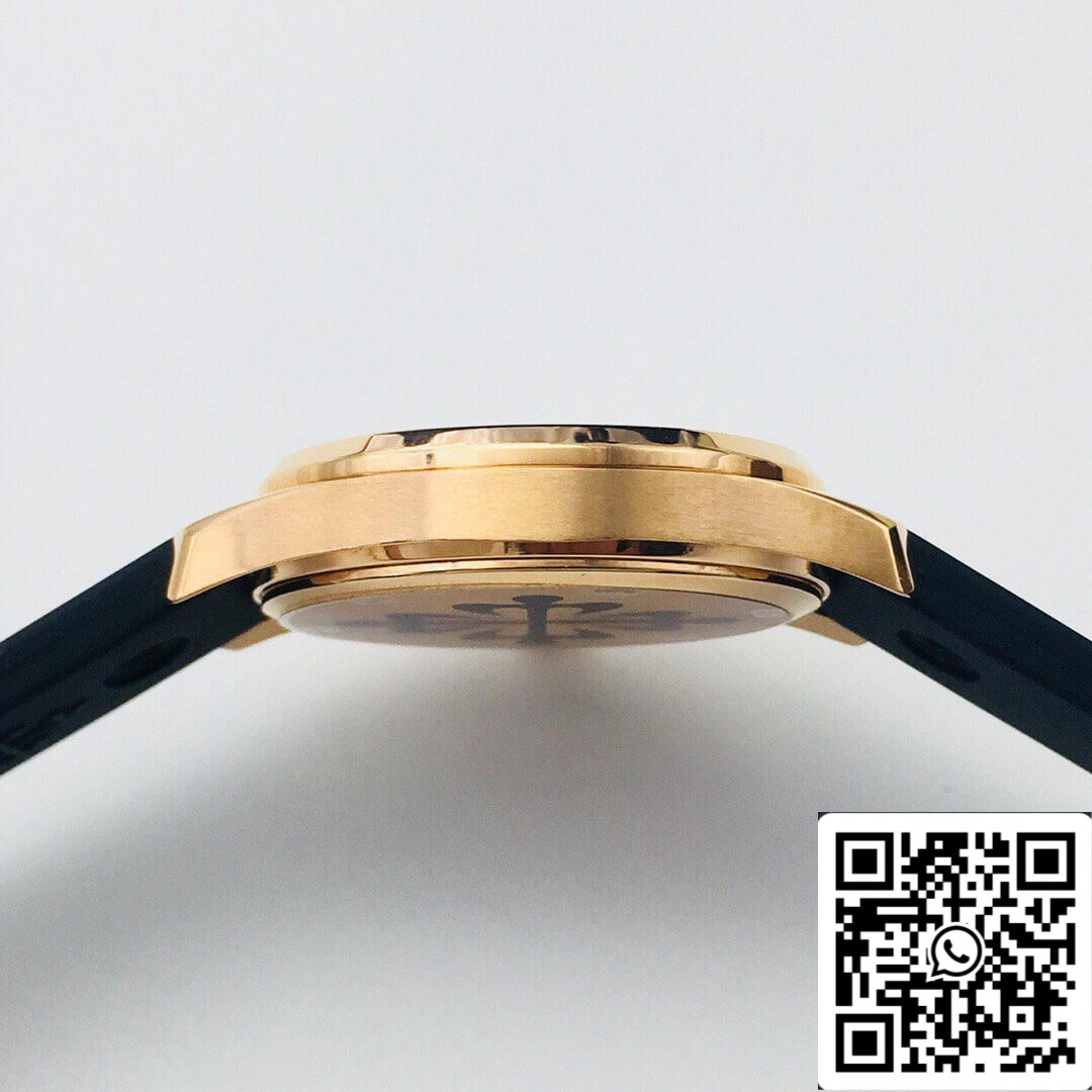 Patek Philippe Aquanaut 5067A Quartz movimento 1:1 Best Edition PPF Fabbrica Rose Gold Black Dial