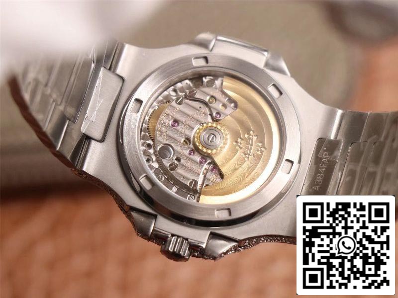 Patek Philippe Nautilus 5719-10G Silver Diamond 1:1 Best Edition R8 Fabbrica Gradient Grey Dial Swiss Cal.324 S‌ C