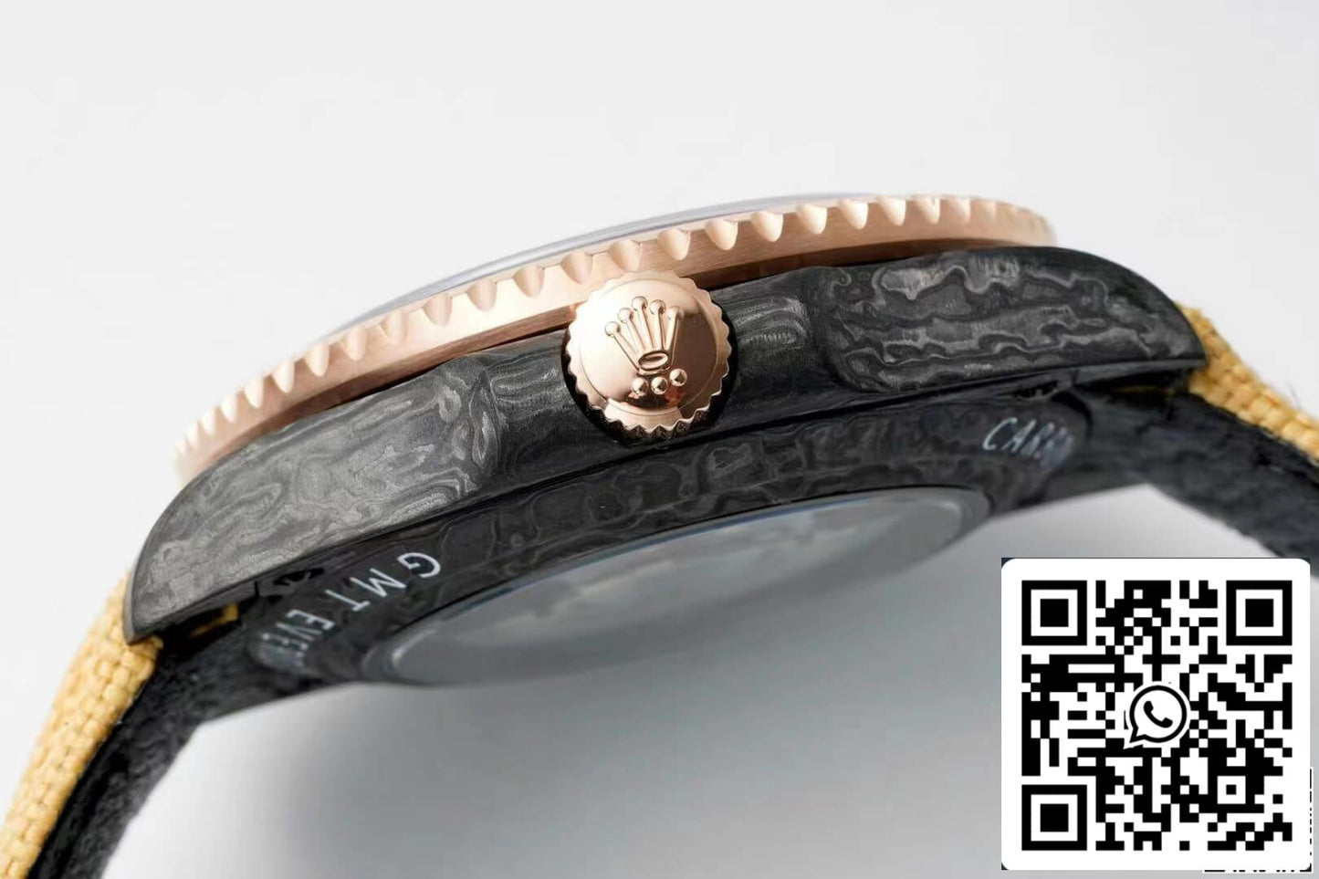 Rolex GMT-MASTER II Diw 1:1 edizione migliore Brown Fabric cinturino