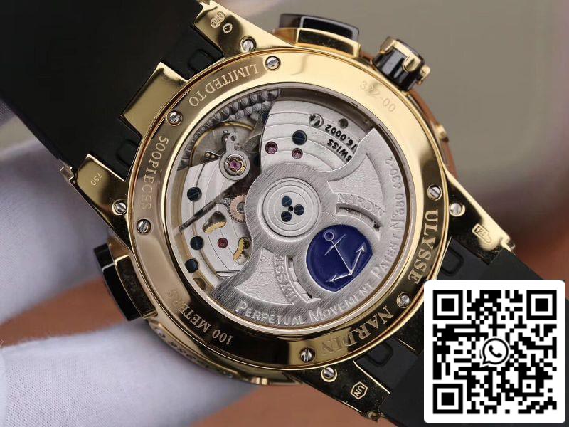 Ulysse Nardin El Toro 322-00-3 18K Rosegold Case All Working GMT Calendar 1:1 Best Edition Swiss UN-32
