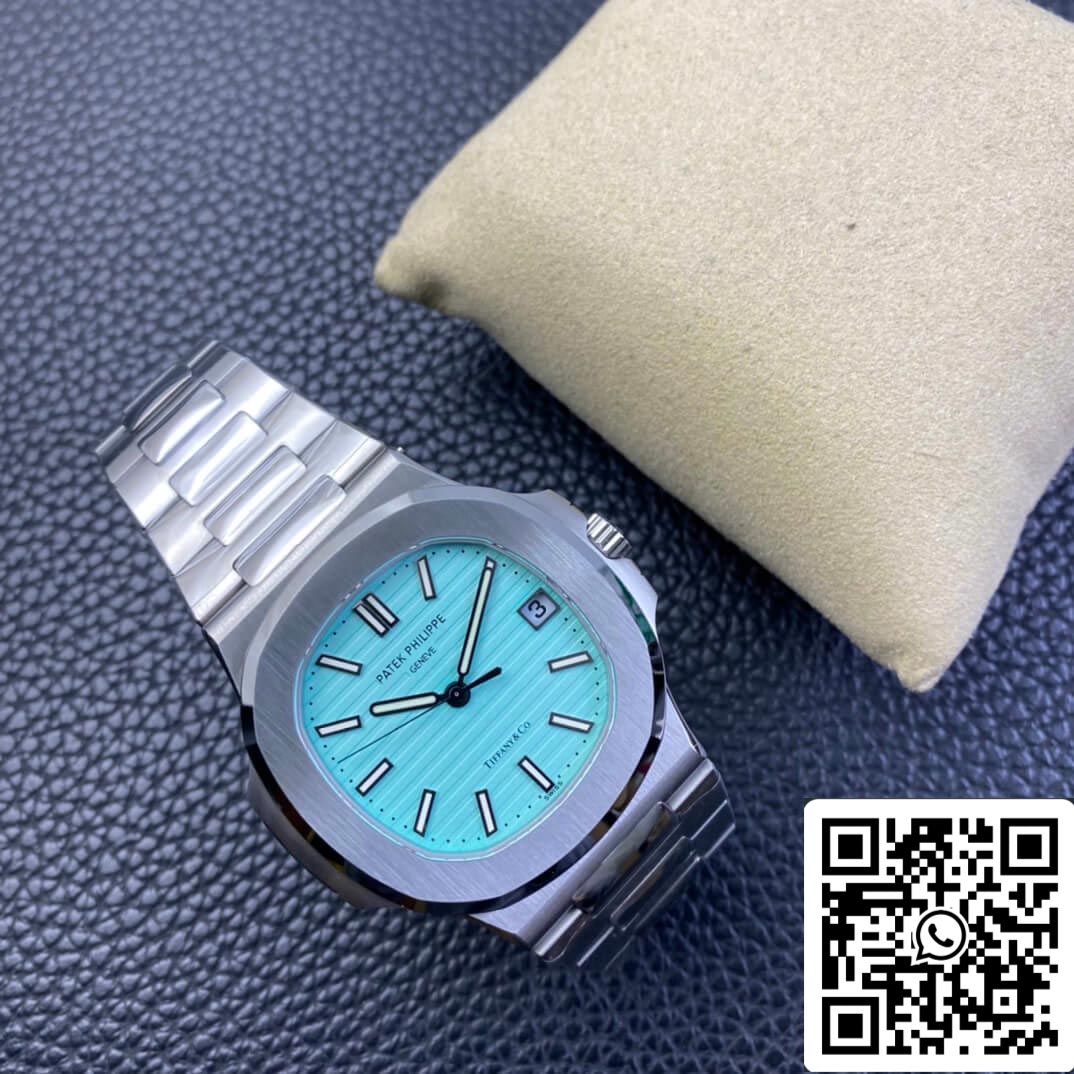 Patek Philippe Nautilus 5711/1A-018 1:1 edizione migliore 3K Fabbrica Tiffany quadrante blu