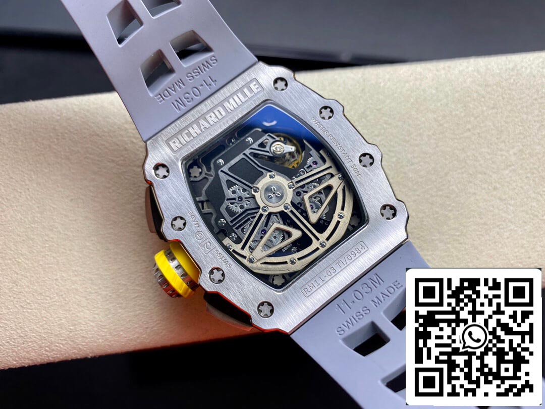 Richard Mille RM11-03 1:1 Melhor Edição KV Fabrica Aço Titânio