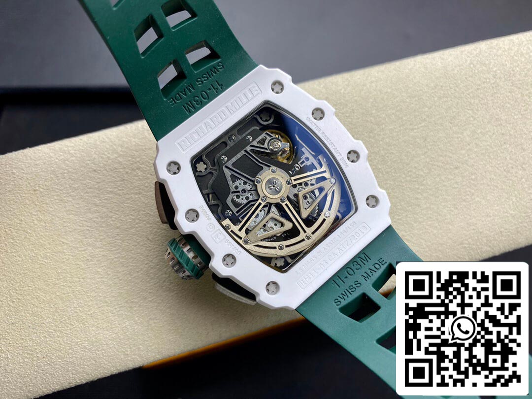 Richard Mille RM011-03 1:1 Best Edition KV Fabbrica Green cinturino