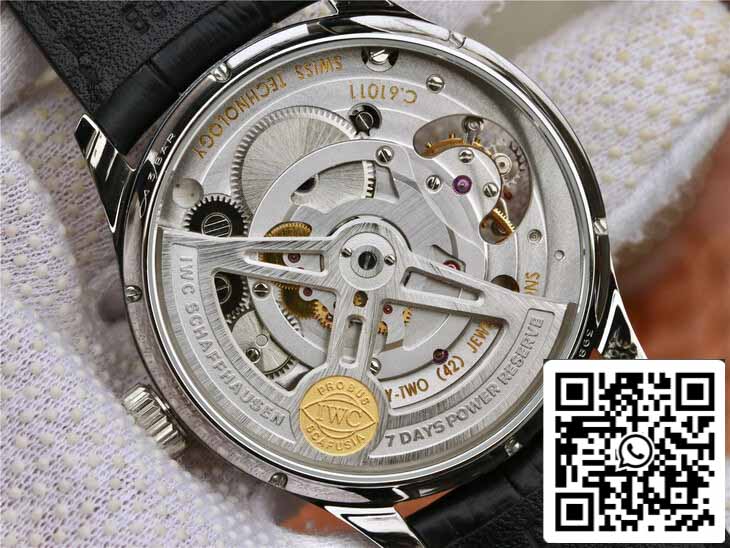 IWC Portuguese Tourbillon 1:1 Best Edition ZF Fabbrica Black Dial