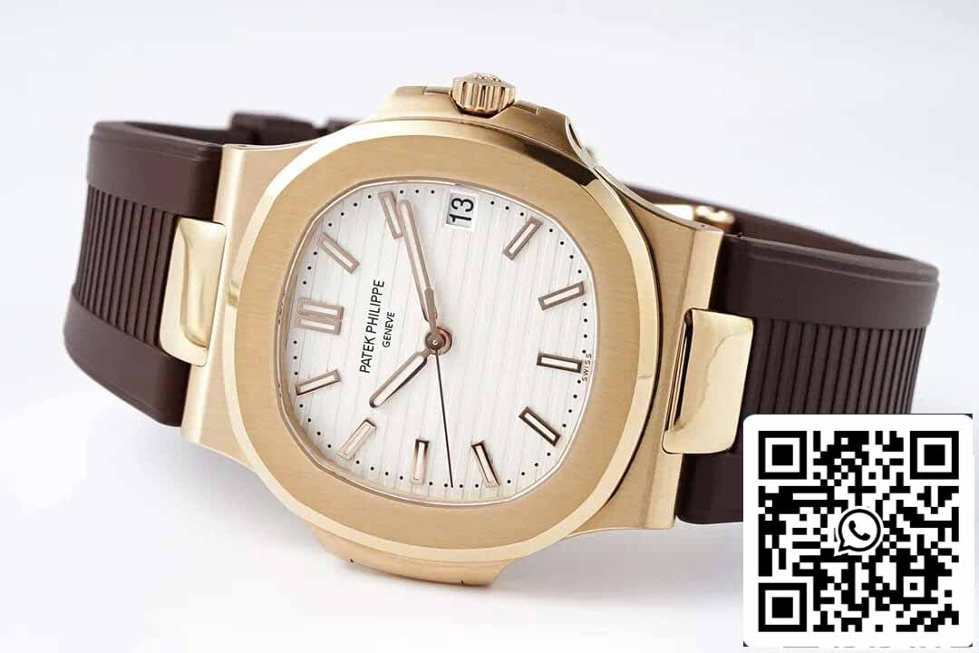 Patek Philippe Nautilus 5711 1:1 Best Edition PPF Fabbrica Brown Rubber cinturino