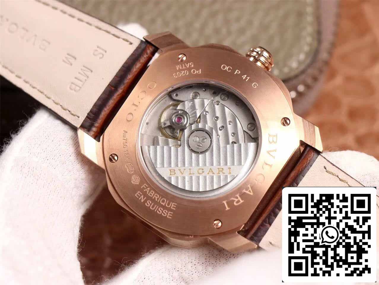 Bvlgari Octo 1:1 edición mejor BV Fabbrica quadrante bianco
