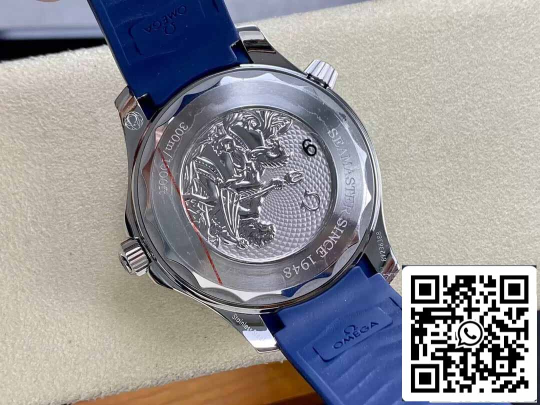 Omega Seamaster Diver 300M 210.32.42.20.03.002 Summer Blu  1:1 edizione migliore VS Fabbrica Gomma cinturino