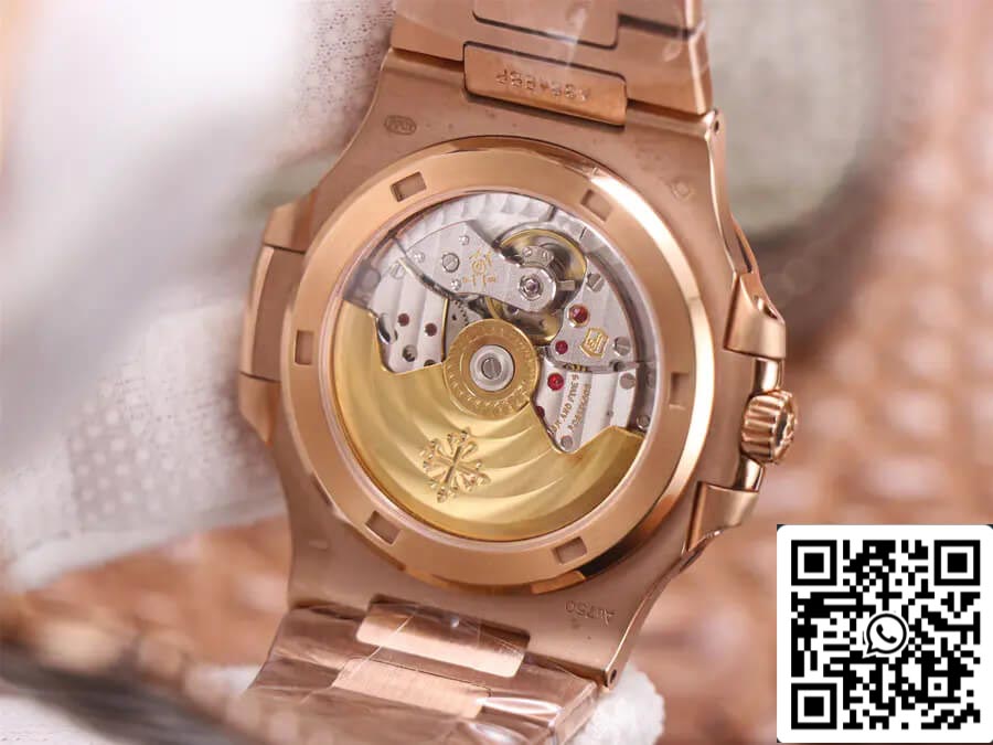 Patek Philippe Nautilus 5711/1R-001 1:1 Best Edition PPF Fabbrica V4 Rose Gold Brown Dial Swiss ETA324