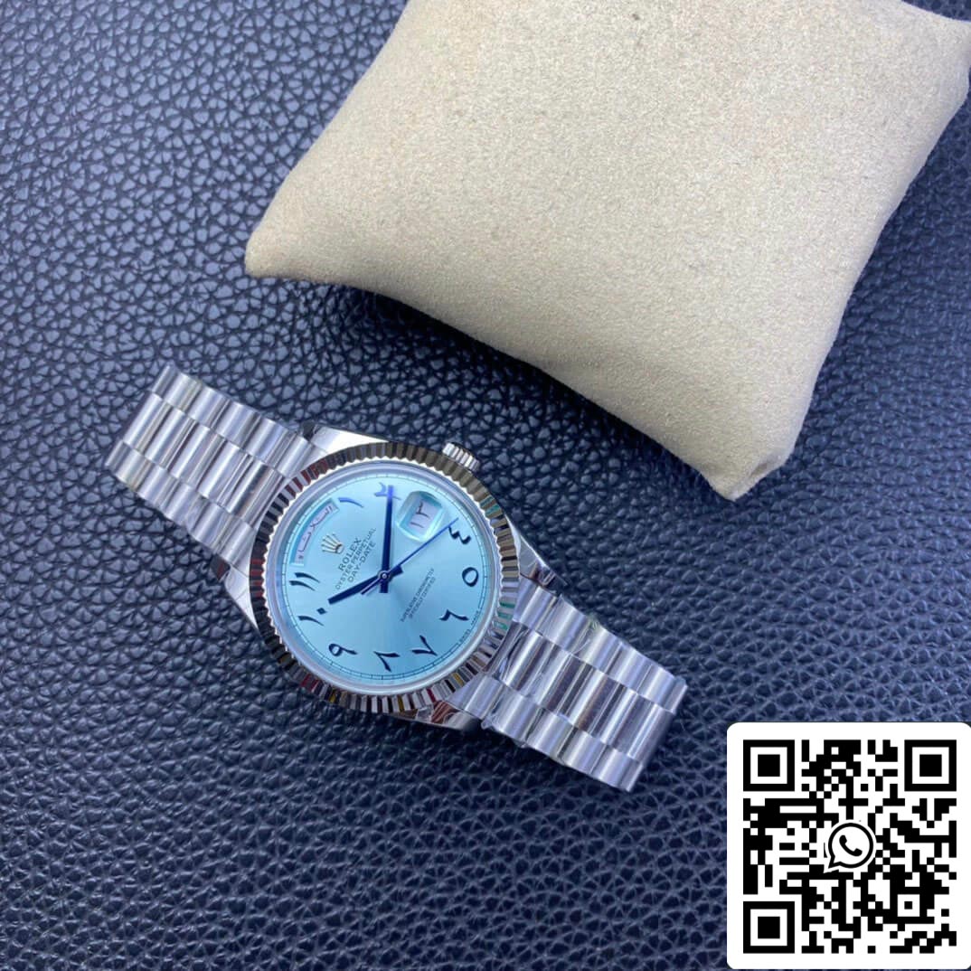 Rolex Day Date 1:1 edizione migliore BP Fabbrica Middle East Custom Ice quadrante blu