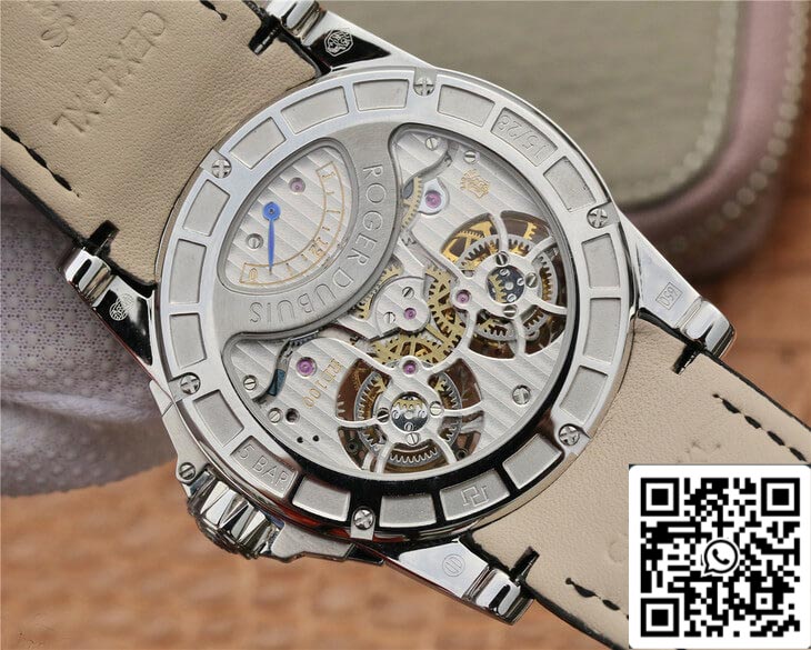 Roger Dubuis Excalibur RDDBEX0250 1:1 edizione migliore JB Fabbrica Tourbillon White Dial