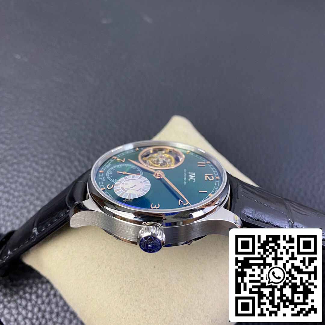 IWC Portuguese Tourbillon 1:1 Best Edition ZF Fabbrica Green Dial
